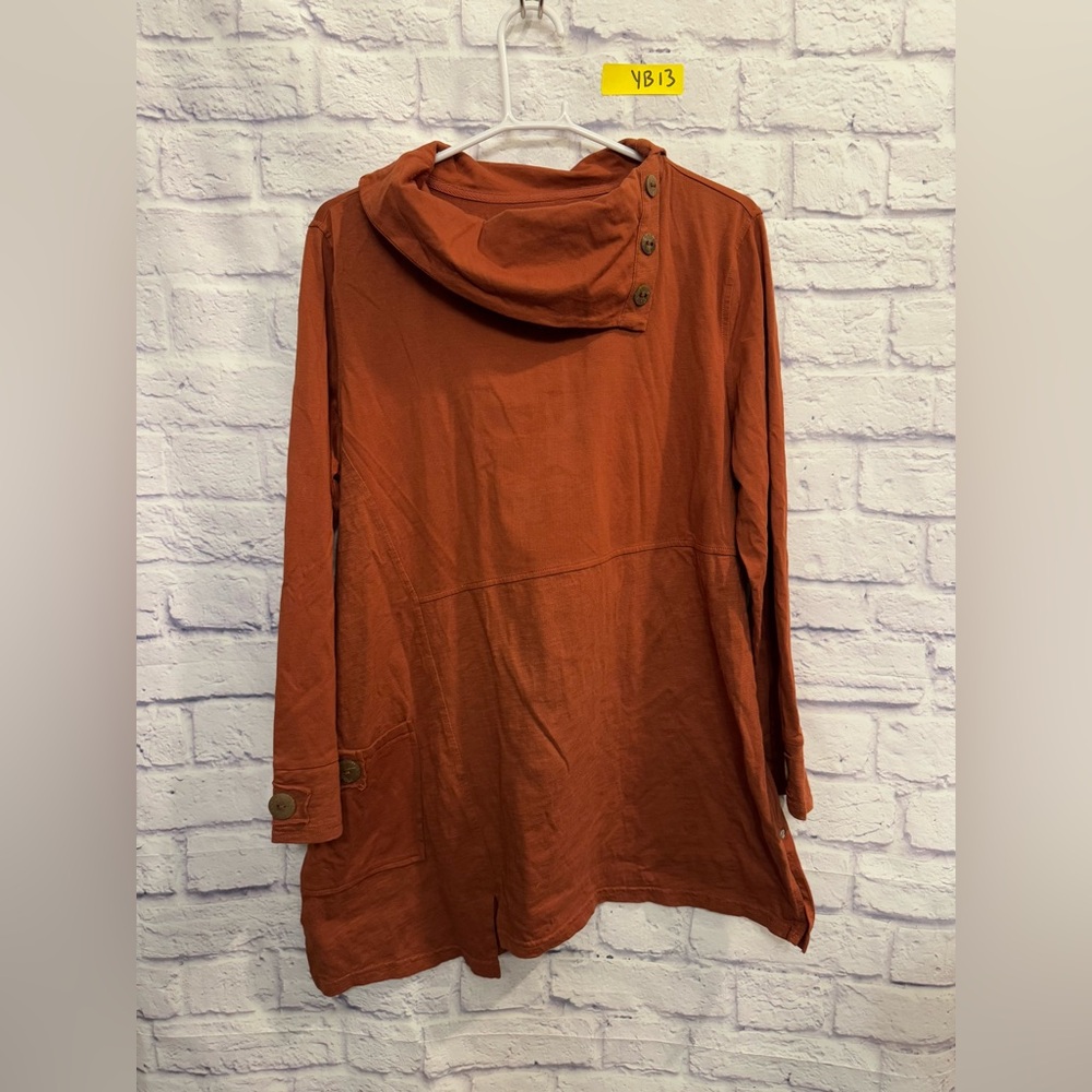 Women’s Neon Buddha Top XL, Rust